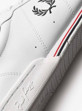 Zapatillas Fred Perry B722 Blanco Marino Hombre