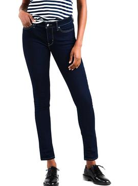 Pantalon Vaquero Levis 711 Skinny Dark Blue