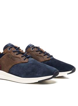 Zapatillas Pepe Jeans Jayker Mix Marino Hombre