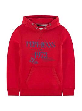 Sudadera Pepe Jeans Matias Rojo Niño