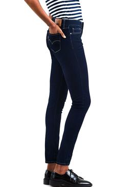 Pantalon Vaquero Levis 711 Skinny Dark Blue