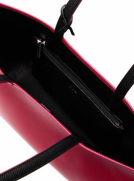Bolso Lacoste Shopping Reversible Fucsia Mujer