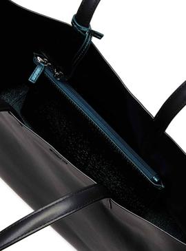 Bolso Lacoste Shooping Metal Reversible Verde 