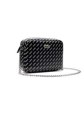 Bolso Lacoste Monografico Negro Mujer