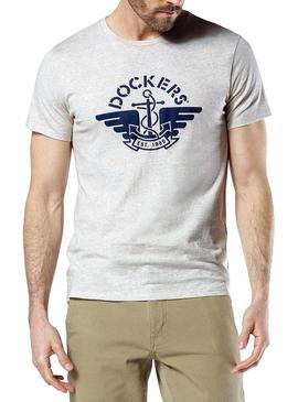 Camiseta Dockers Alpha Gris Hombre