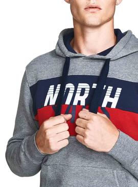 Sudadera North Sails Band Gris Hombre