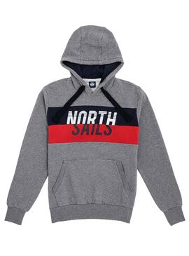 Sudadera North Sails Band Gris Hombre