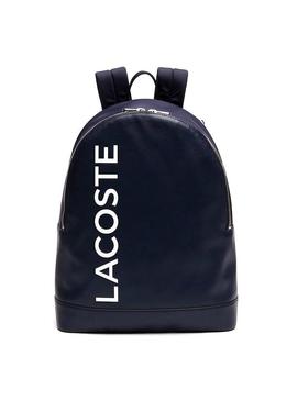 Mochila Lacoste Signature Azul Hombre