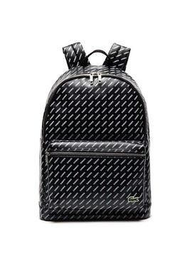 Mochila Lacoste Monografica Negro Hombre