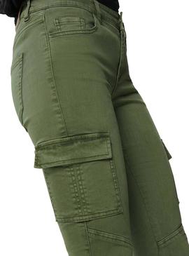 Pantalon Only Cece Verde Mujer