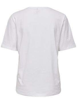 Camiseta Only Mode Blanco Mujer