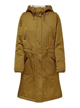 Parka Only Teresa Camel Mujer