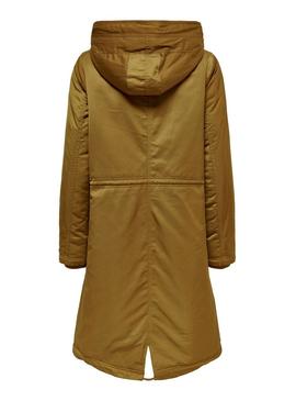 Parka Only Teresa Camel Mujer