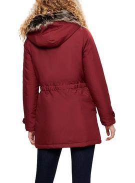 Parka Only Iris Granate Mujer