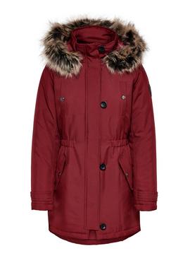 Parka Only Iris Granate Mujer