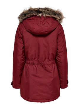 Parka Only Iris Granate Mujer