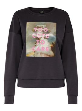 Sudadera Only Livy Negro Mujer