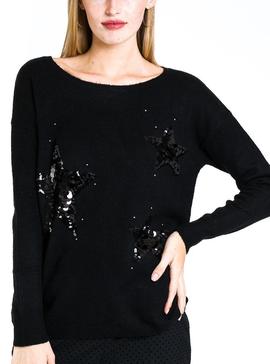 Jersey Naf Naf Estrella Negro Mujer