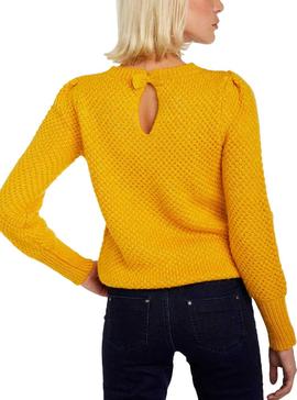 Jersey Naf Naf Bow Amarillo Mujer