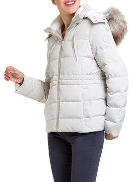 Cazadora Naf Naf Anorak Beige Mujer