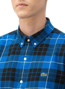 Camisa Lacoste Boxy Azul Hombre