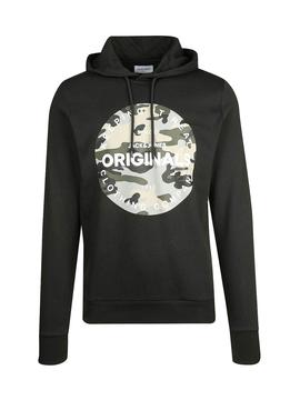 Sudadera Jack and Jones Camoclub Negro Hombre