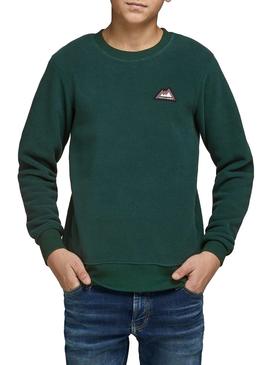 Sudadera Jack and Jones North Verde Niño