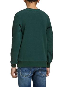 Sudadera Jack and Jones North Verde Niño