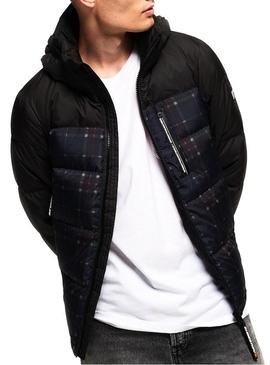 Chaqueta Superdry Cortex Down Cuadros Para Hombre