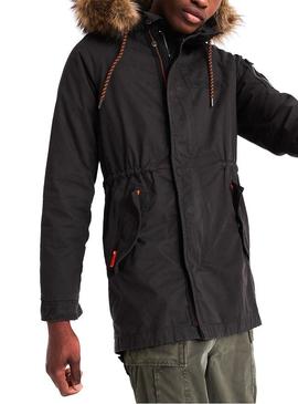 Parka Superdry Rookie Aviator Gris Para Hombre