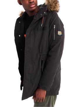 Parka Superdry Rookie Aviator Gris Para Hombre