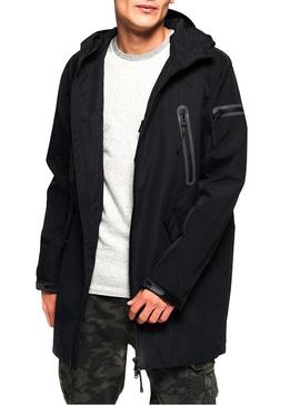 Parka Superdry Hydrotech Waterproof Negro Hombre