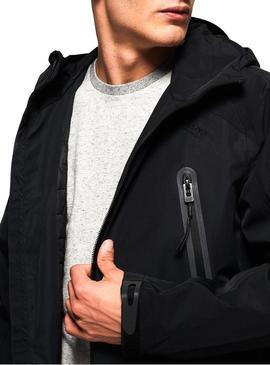 Parka Superdry Hydrotech Waterproof Negro Hombre