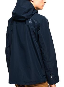 Chaqueta Superdry Hydrotech Waterproof Azul Hombre