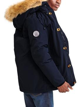 Parka Superdry Rookie Marino Para Hombre