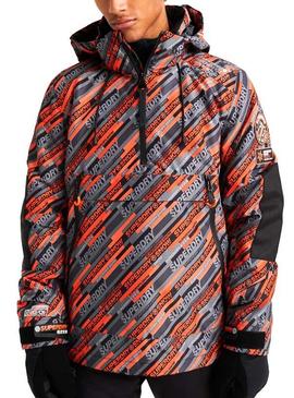 Chaqueta Superdr SD Mountain Naranja Para Hombre