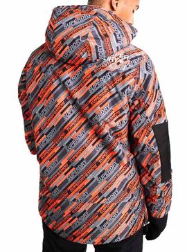 Chaqueta Superdr SD Mountain Naranja Para Hombre