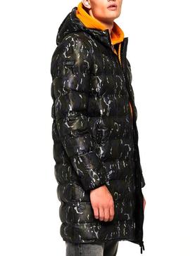 Abrigo Superdry Echo Quilt Camuflaje Para Hombre