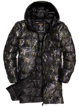 Abrigo Superdry Echo Quilt Camuflaje Para Hombre