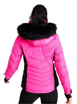 Chaqueta Superdry Luxe Snow Rosa Para Mujer