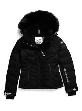 Chaqueta Superdry Luxe Snow Negro Para Mujer