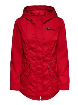 Parka Only New Lorna Rojo para Mujer