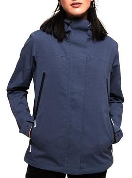 Chaqueta Superdry Alvia Waterproof Azul Mujer