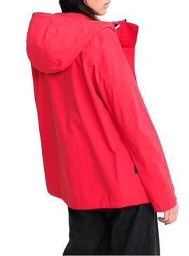 Chaqueta Superdry Alvia Waterproof Rojo Mujer