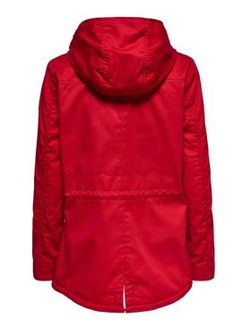 Parka Only New Lorna Rojo para Mujer