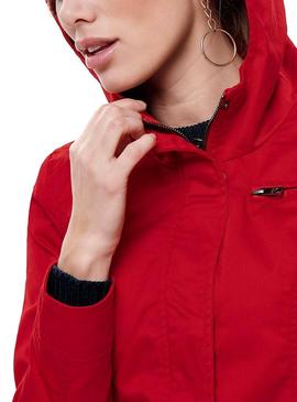 Parka Only New Lorna Rojo para Mujer