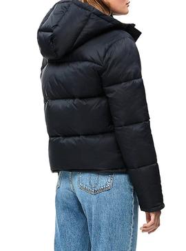 Plumífero Calvin Klein Monogram Negro Para Mujer
