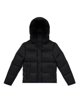 Plumífero Calvin Klein Monogram Negro Para Mujer