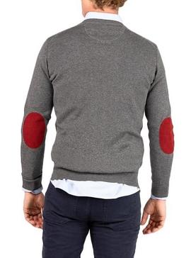 Jersey El Ganso Pico Coderas Gris Para Hombre