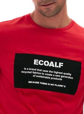 Camiseta Ecoalf Natal Label Rojo Para Hombre